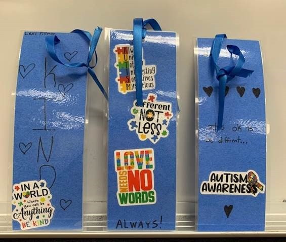 Bookmarkers for Autism Awareness
