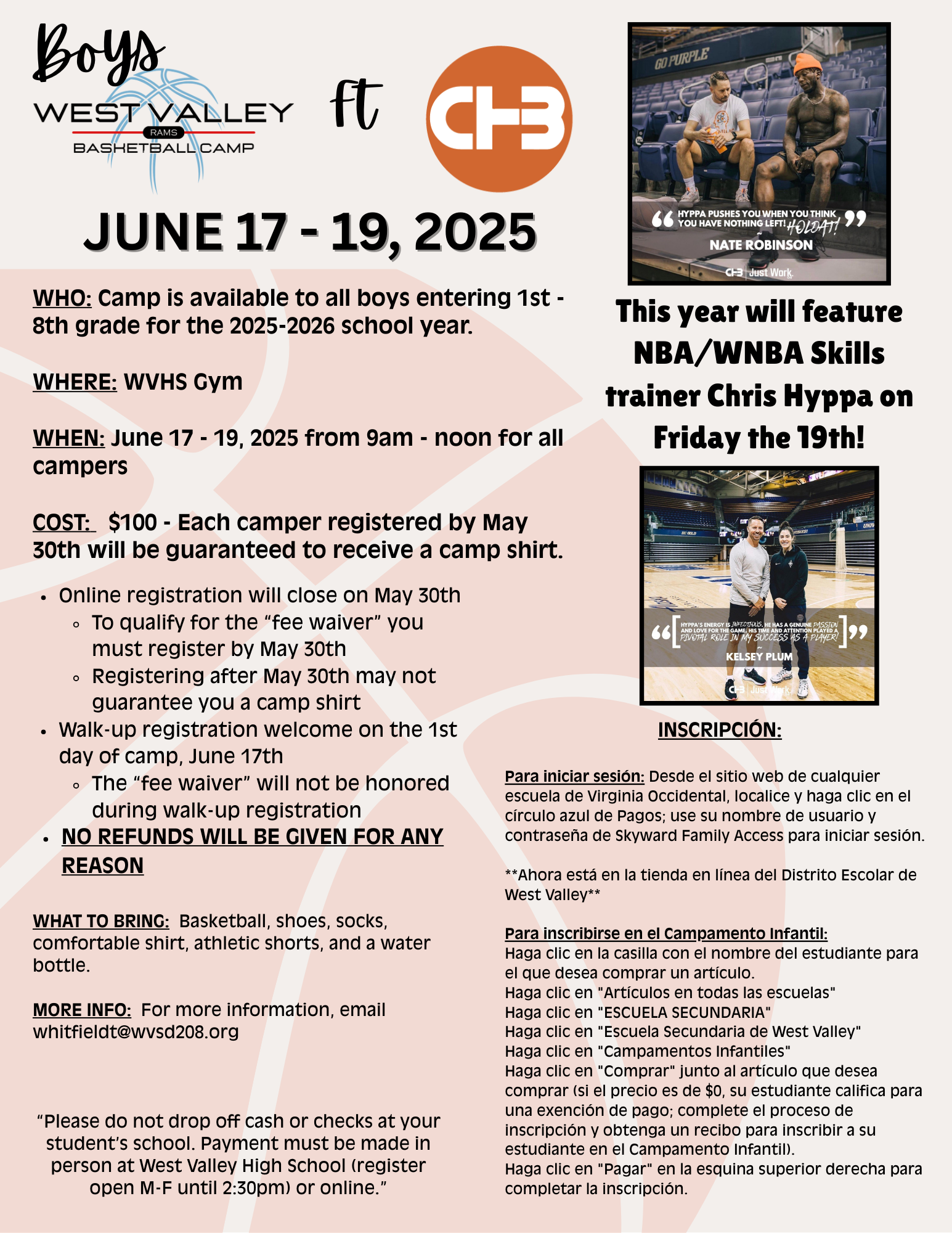 Flyer in Spanish