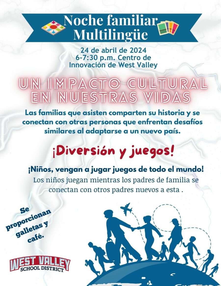 Multilingual Family Night flyer Spanish